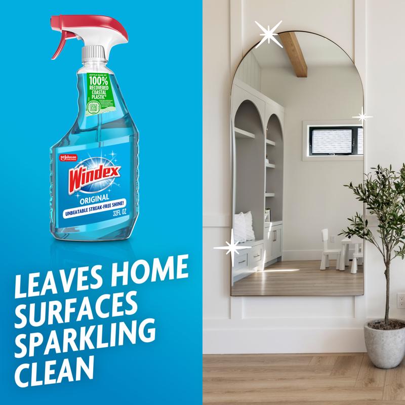 Windex Original No Scent Glass Cleaner 23 oz Liquid - Case of 8
