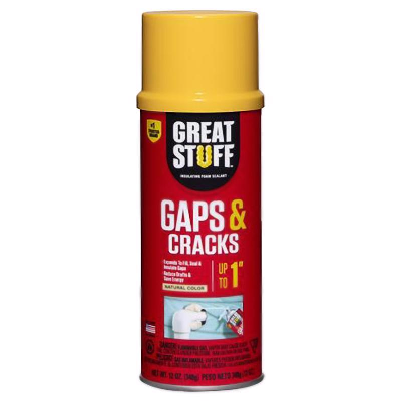 Great Stuff Gaps & Cracks Ivory Polyurethane Insulating Foam Sealant 12 oz - Case of 12