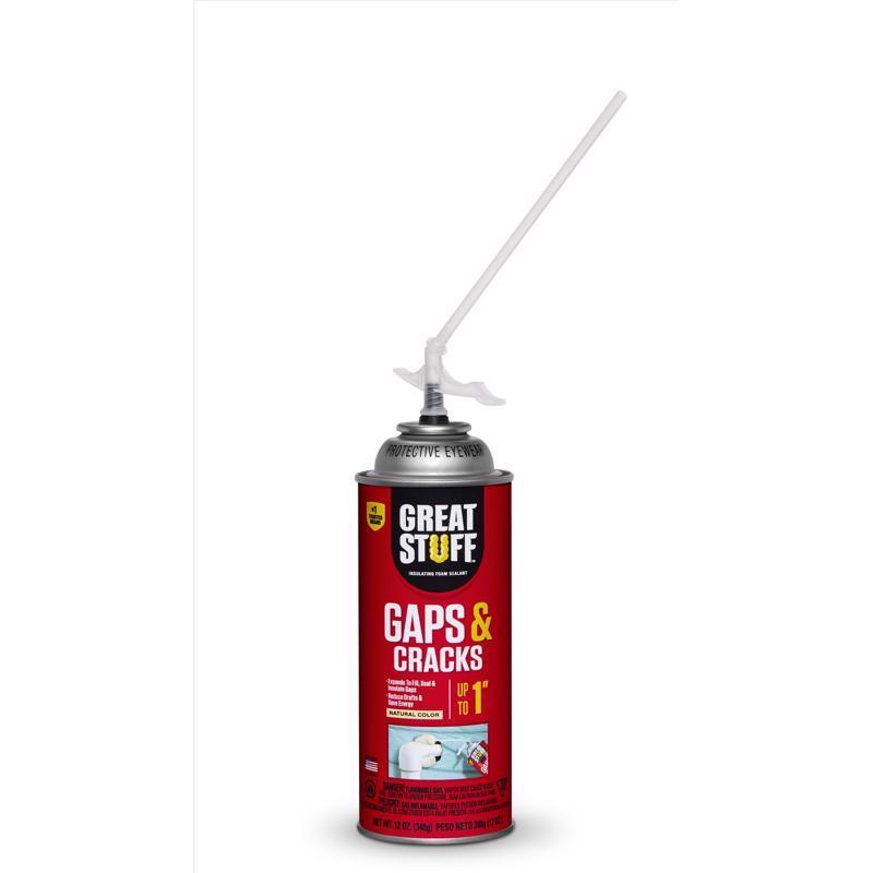 Great Stuff Gaps & Cracks Ivory Polyurethane Insulating Foam Sealant 12 oz - Case of 12