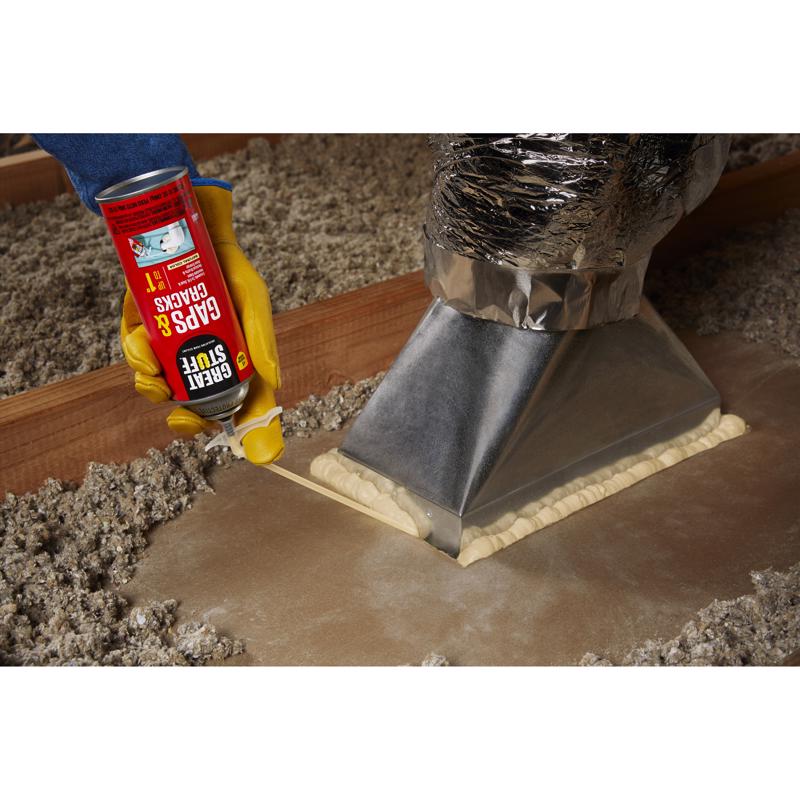 Great Stuff Gaps & Cracks Ivory Polyurethane Insulating Foam Sealant 12 oz - Case of 12