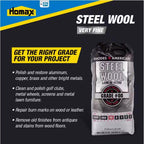 Rhodes American 00 Grade Very Fine Steel Wool Pad 12 pk - Case of 6
