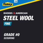 Rhodes American 0 Grade Fine Steel Wool Pad 12 pk - Case of 6