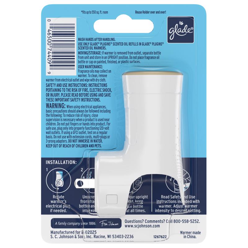 Glade Plug-Ins Scented Scent Air Freshener Oil Warmer 1 oz Solid 1 pk - Case of 5