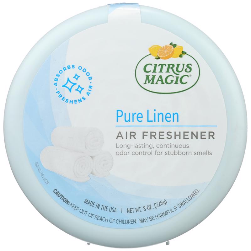 Citrus Magic Pure Linen Scent Air Freshener 8 oz Solid - Case of 6