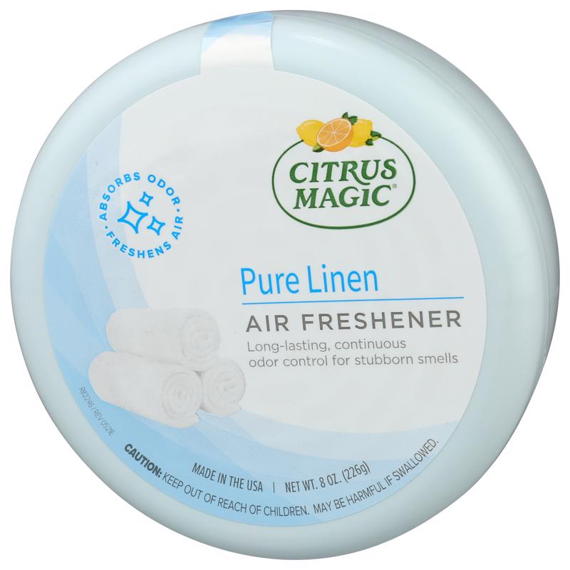 Citrus Magic Pure Linen Scent Air Freshener 8 oz Solid - Case of 6