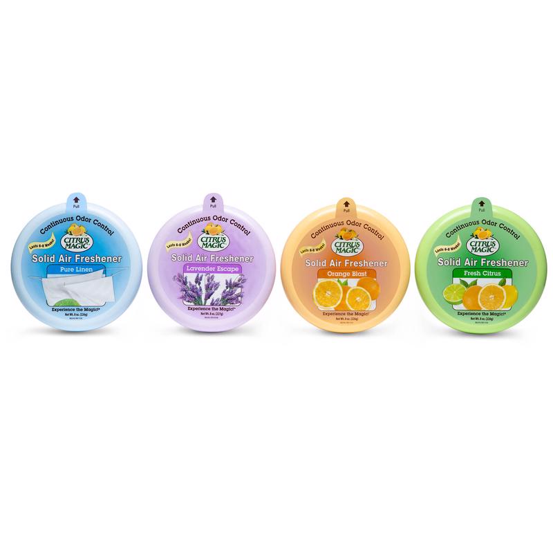 Citrus Magic Pure Linen Scent Air Freshener 8 oz Solid - Case of 6