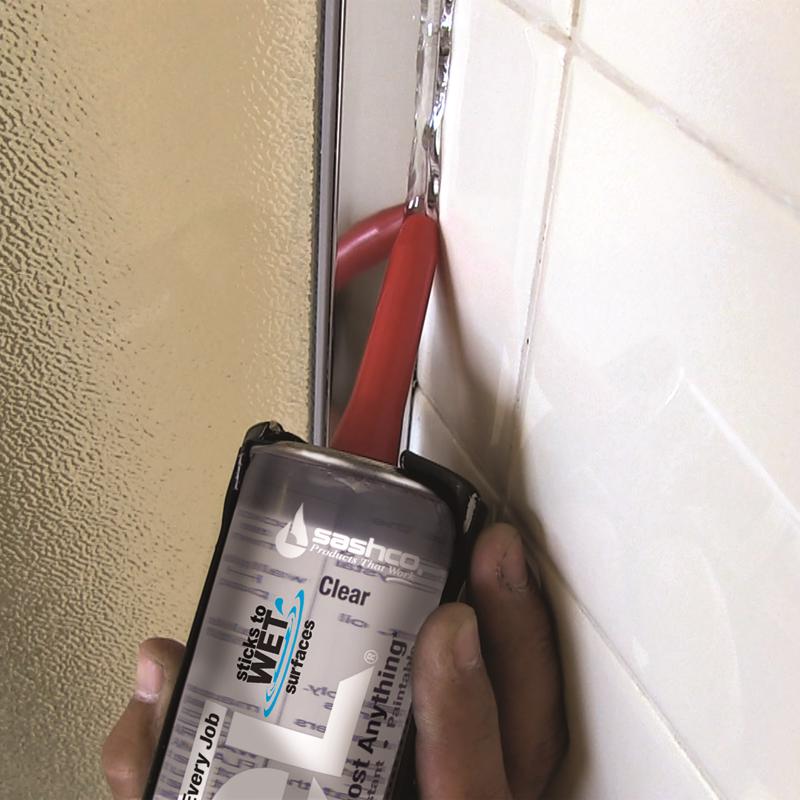 Sashco Lexel Clear Synthetic Rubber All Purpose Caulk 10.5 oz - Case of 12
