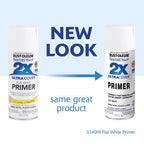 Rust-Oleum Painter's Touch 2X Ultra Cover Flat White Primer Spray 12 oz - Case of 6