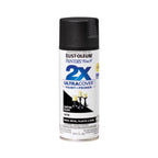 Rust-Oleum Painter's Touch 2X Ultra Cover Satin Canyon Black Paint+Primer Spray Paint 12 oz - Case of 6