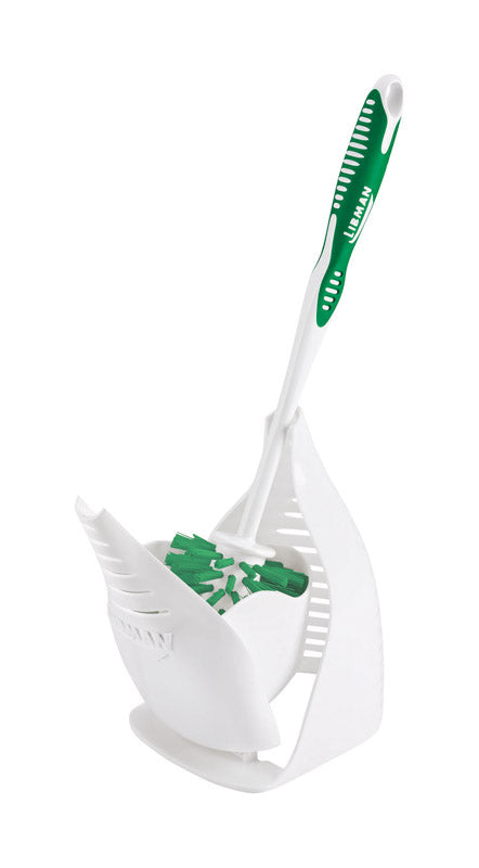 Libman 3 in. W Hard Bristle 12 in. Plastic/Rubber Handle Brush and Caddy - Case of 4