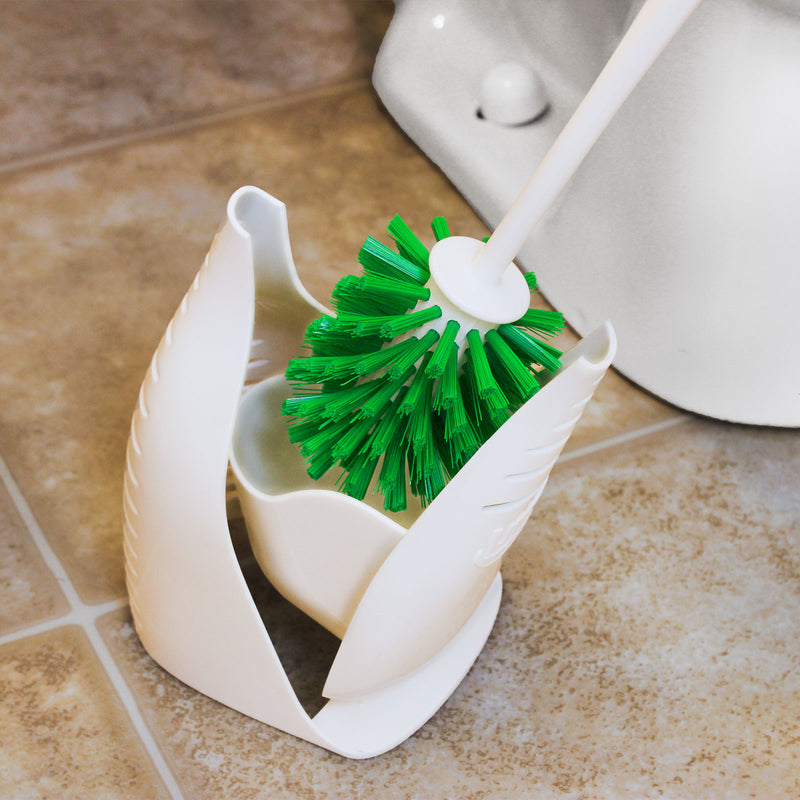 Libman 3 in. W Hard Bristle 12 in. Plastic/Rubber Handle Brush and Caddy - Case of 4