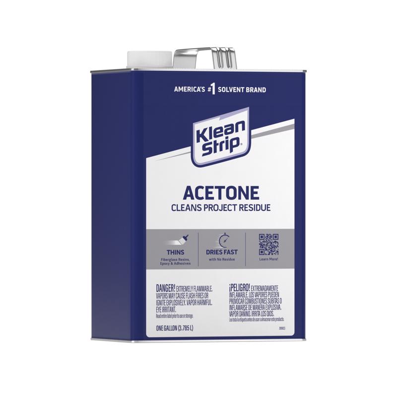 Klean Strip Acetone Solvent and Thinner 1 gal - Case of 4