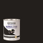 Rust-Oleum Painters Touch Ultra Cover Semi-Gloss Black Water-Based Paint Exterior and Interior 1 qt - Case of 2