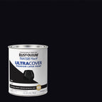 Rust-Oleum Painters Touch Ultra Cover Flat Black Water-Based Paint Exterior and Interior 1 qt - Case of 2