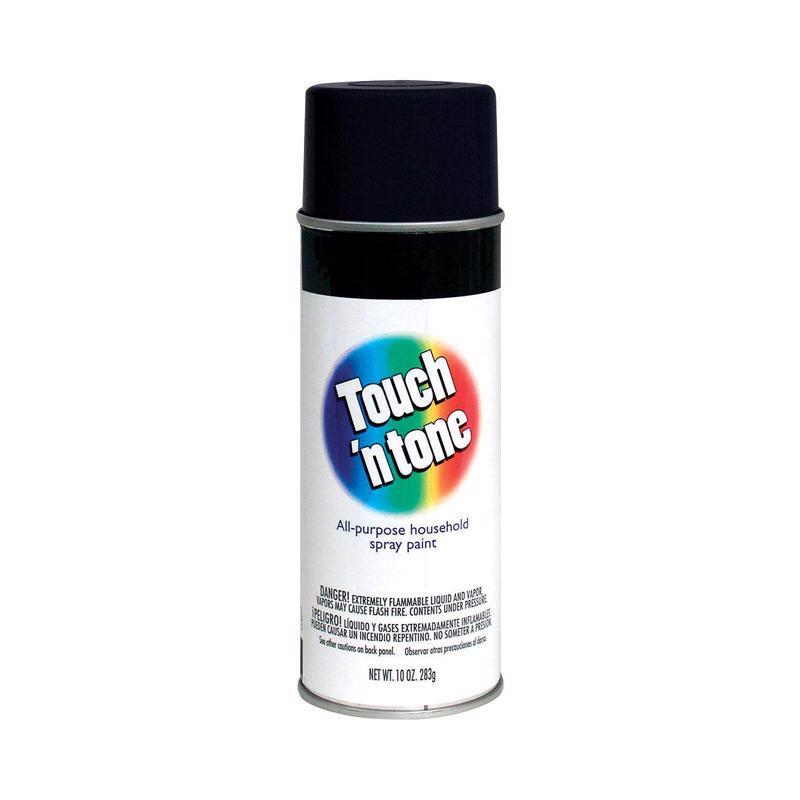 Rust-Oleum Touch n Tone Gloss Black Spray Paint 10 oz - Case of 6