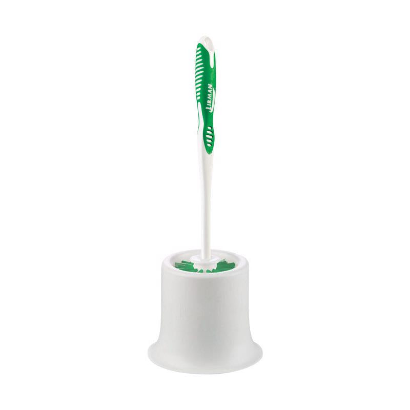 Libman 5.5 in. W Hard Bristle 14 in. Plastic/Rubber Handle Brush and Caddy - Case of 4