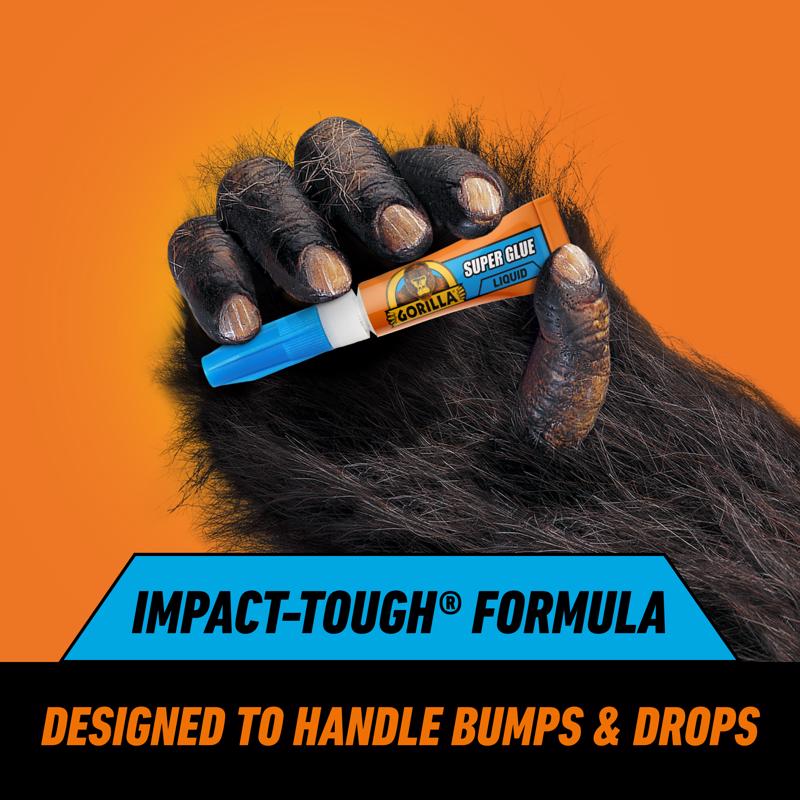 Gorilla High Strength Glue Clear Super Glue 0.22 oz - Case of 10