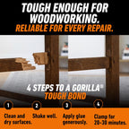 Gorilla Light Tan Wood Glue 4 oz