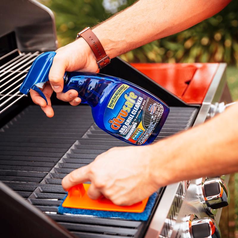 Citrusafe Lemon Scent BBQ Grill Cleaner 23 oz Liquid - Case of 6