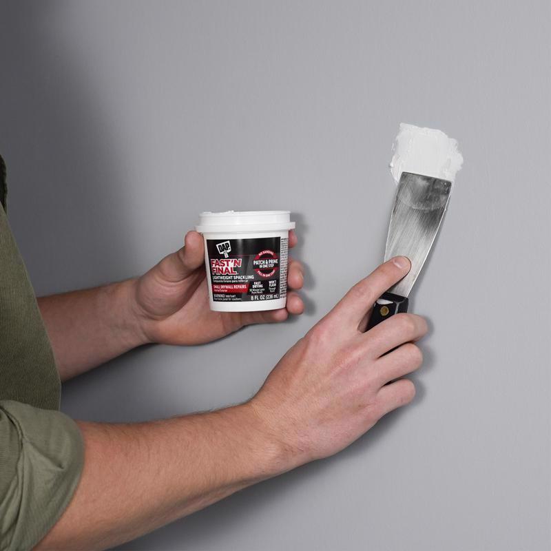 DAP Fast 'N Final Ready to Use White Lightweight Spackling Compound 8 oz - Case of 12