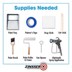 Zinsser Bulls-Eye 1-2-3 White Water-Based Styrenated Acrylic Primer and Sealer 1 qt - Case of 6