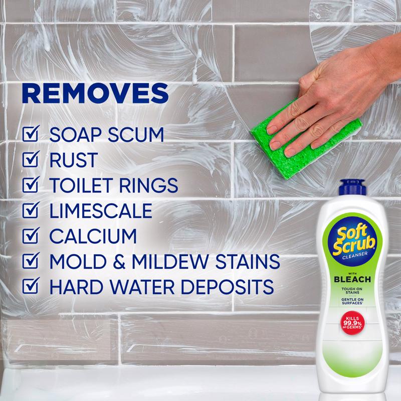 Soft Scrub No Scent Heavy Duty Cleaner 24 oz Cream - Case of 8