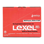 Sashco Lexel Clear Synthetic Rubber All Purpose Caulk 5 oz - Case of 12