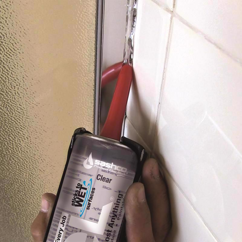 Sashco Lexel Clear Synthetic Rubber All Purpose Caulk 5 oz - Case of 12