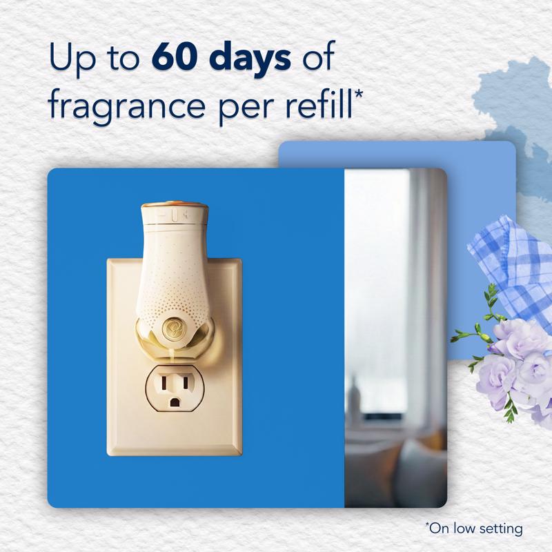 Glade Plug-Ins Clean Linen Scent Air Freshener Refill 1.34 oz Liquid - Case of 6