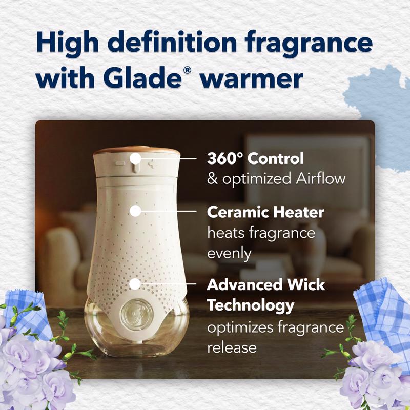 Glade Plug-Ins Clean Linen Scent Air Freshener Refill 1.34 oz Liquid - Case of 6
