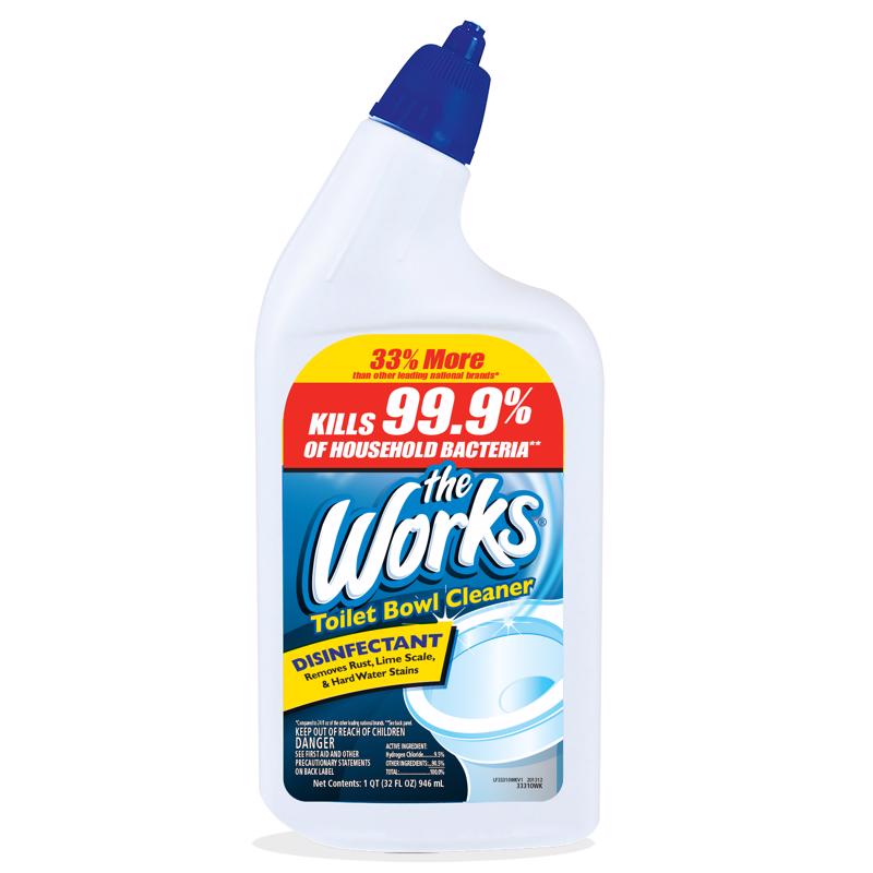 The Works No Scent Toilet Bowl Cleaner 32 oz Liquid - Case of 12