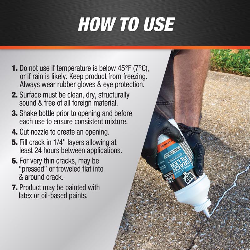 DAP Cement Crack Filler 1 qt Gray