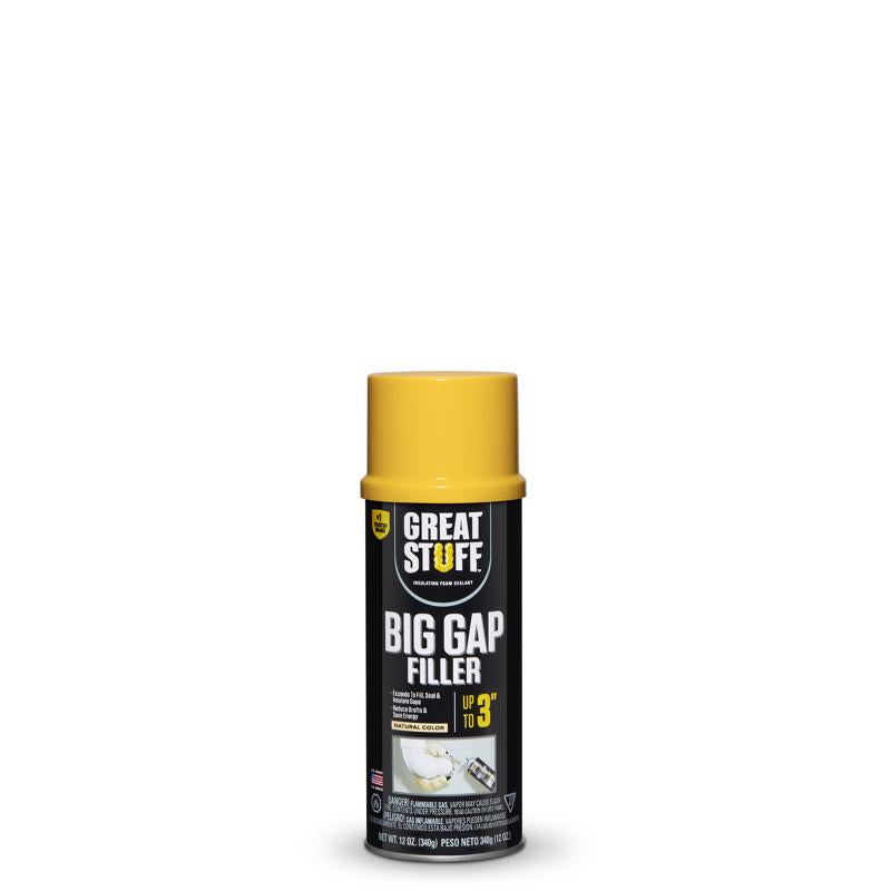 Great Stuff Big Gaps Ivory Polyurethane Insulating Foam Sealant 12 oz - Case of 12