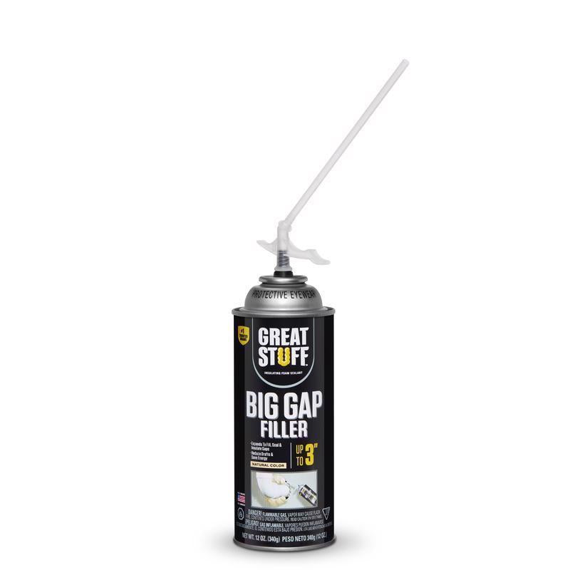 Great Stuff Big Gaps Ivory Polyurethane Insulating Foam Sealant 12 oz - Case of 12