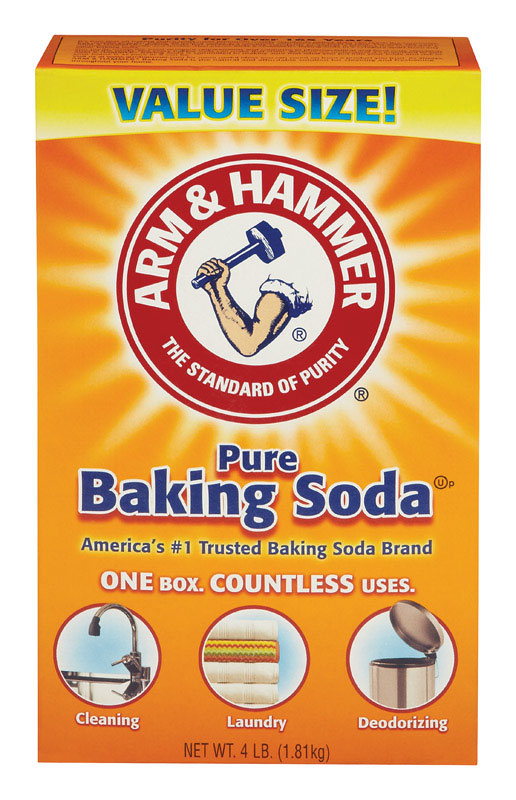 Arm & Hammer Baking Soda No Scent Cleaning Powder 4 lb - Case of 6