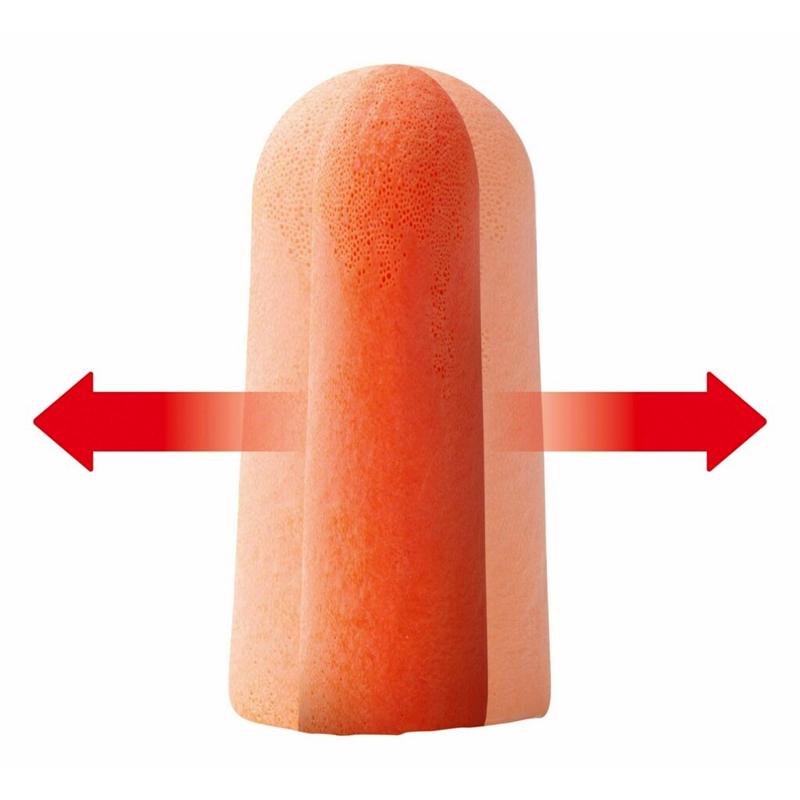 3M 32 dB Soft Foam Earplugs Orange 8 pair