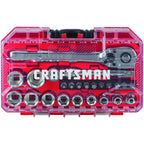 Craftsman 1/4 in. drive Metric 6 Point Mechanic's Tool Set 24 pc