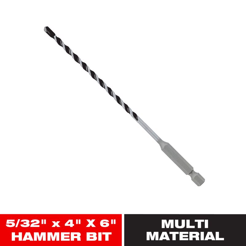 Diablo 5/32 in. X 6 in. L Multi-Material Carbide Tipped Hammer Drill Bit Hex Shank 1 pk - Case of 3