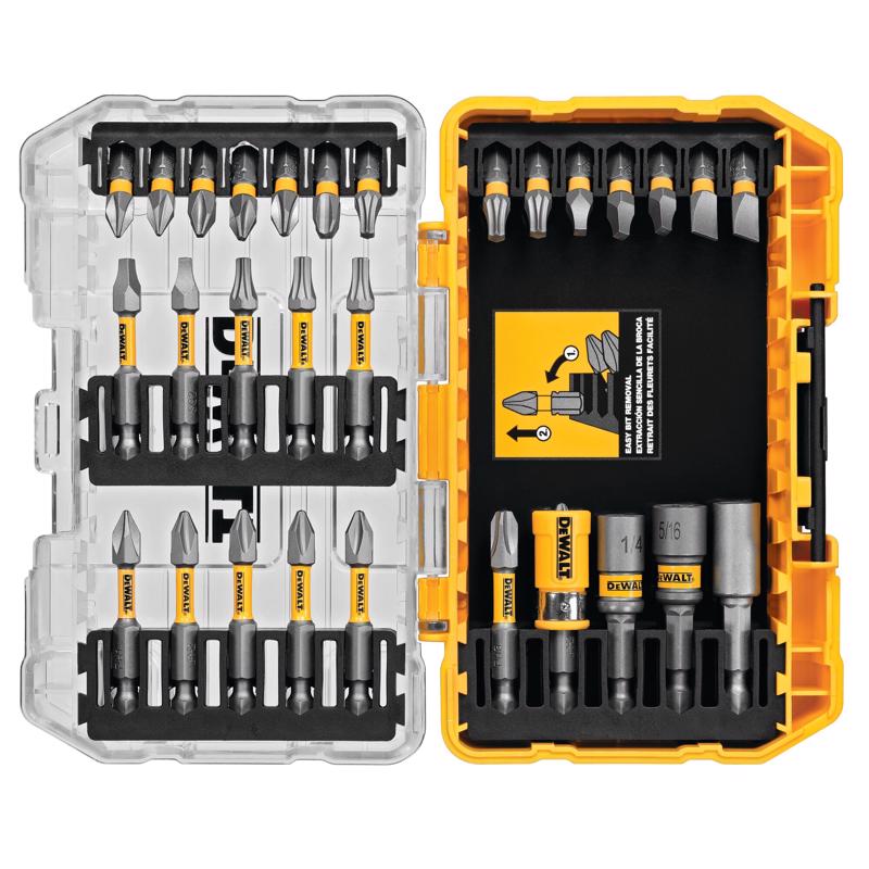 DeWalt Max Fit Assorted Screwdriver Bit Set Steel 30 pc