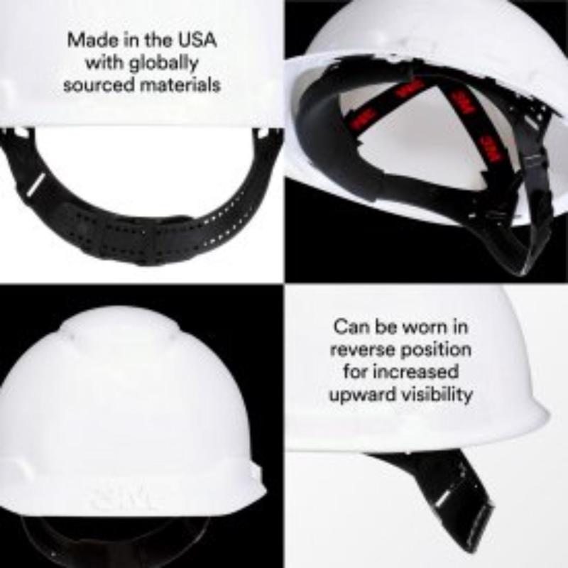3M Pinlock Hard Hat White Vented