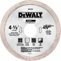 DeWalt HP 4-1/2 in. D X 5/8 in. X .060 in. thick Diamond Continuous Rim Tile Blade 1 pk - Case of 3