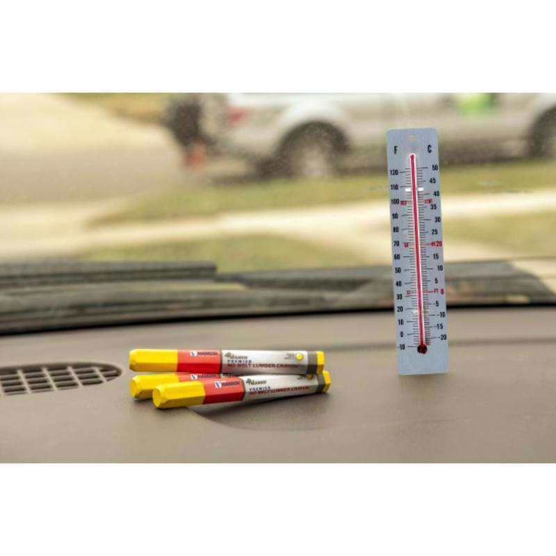 C.H. Hanson Premier No Melt 4.5 in. L Lumber Crayon Yellow 1 pc - Case of 12