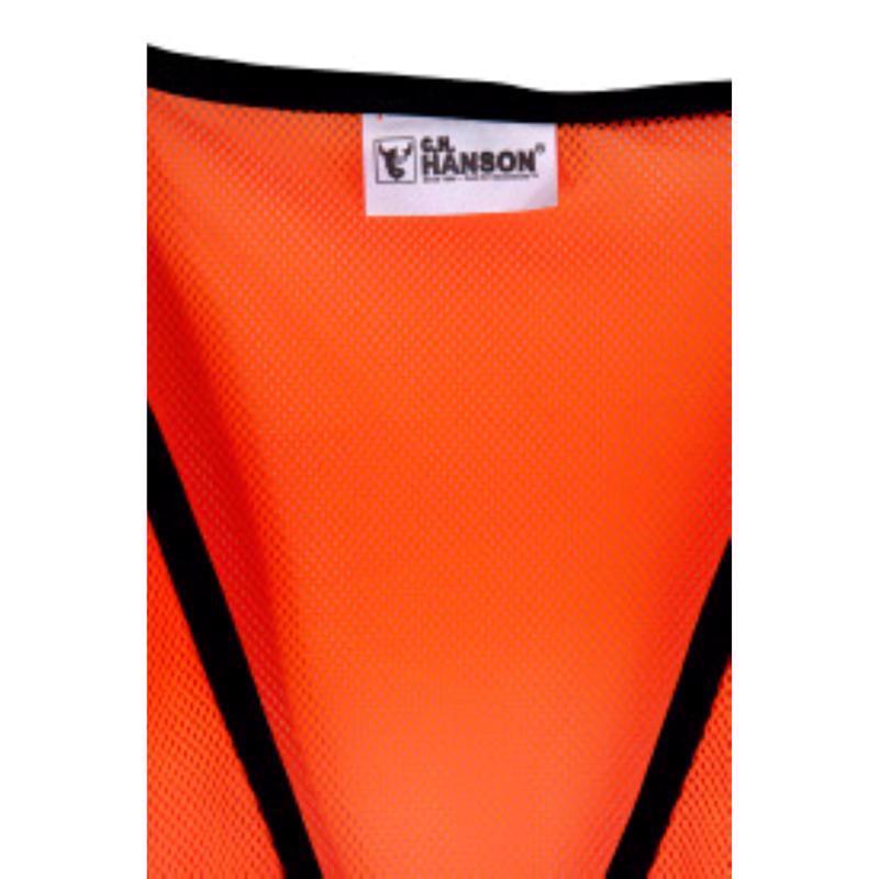 C.H. Hanson Safety Vest Orange One Size Fits All