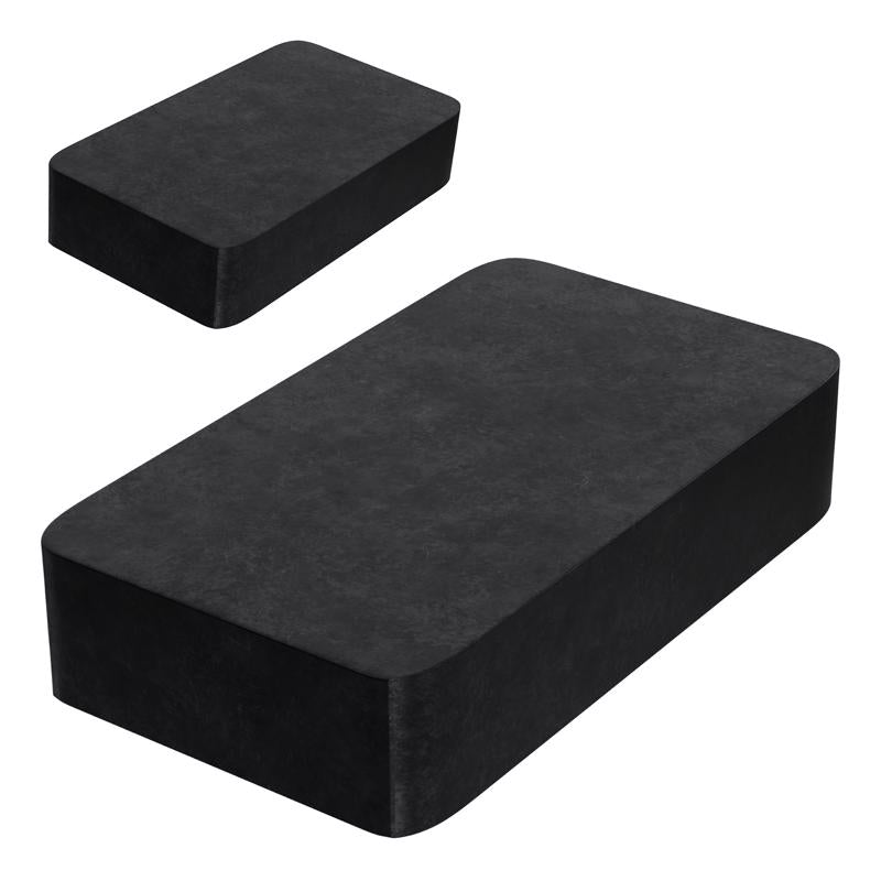 Magnet Source 1.875 in. L X .875 in. W Black Block Magnets 3 lb. pull 2 pc