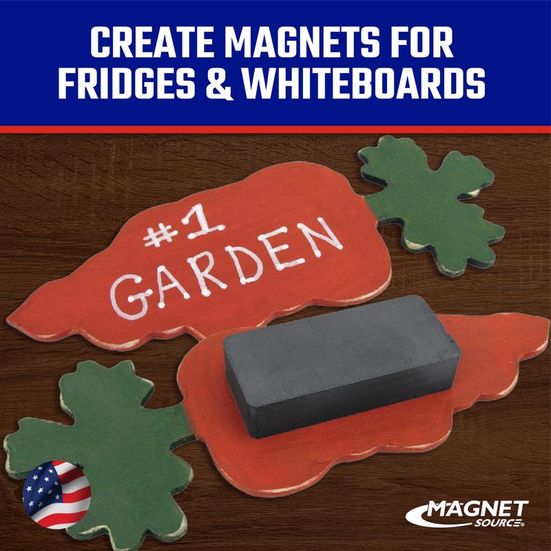 Magnet Source 1.875 in. L X .875 in. W Black Block Magnets 3 lb. pull 2 pc