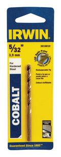 IRWIN 5/32 in. X 3-1/8 in. L Cobalt Alloy Steel Drill Bit Straight Shank 1 pc