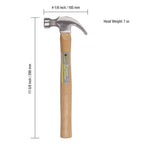 Steel Grip 7 oz Smooth Face Claw Hammer Wood Handle
