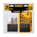 DeWalt Black & Gold Assorted High Speed Steel Drill Bit Set 3-Flat Shank 16 pc - Case of 5