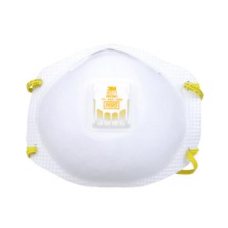 3M N95 Sanding and Fiberglass Disposable Respirator Valved White 2 pc - Case of 6