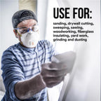 3M N95 Sanding and Fiberglass Disposable Respirator Valved White 2 pc - Case of 6